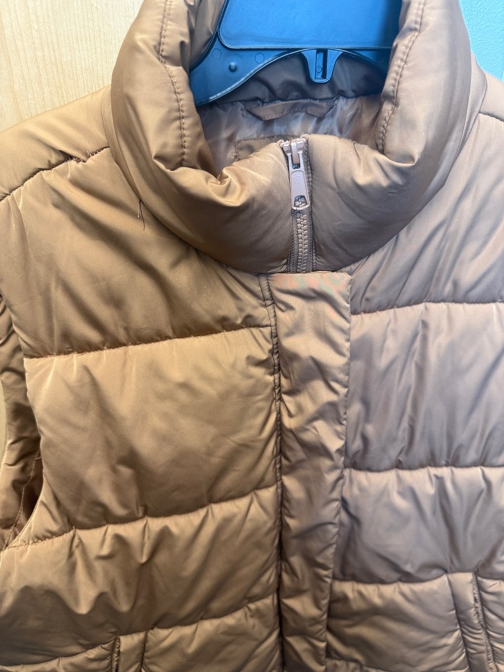 Falls Creek Quilted Puffer Vest in Camel Brown